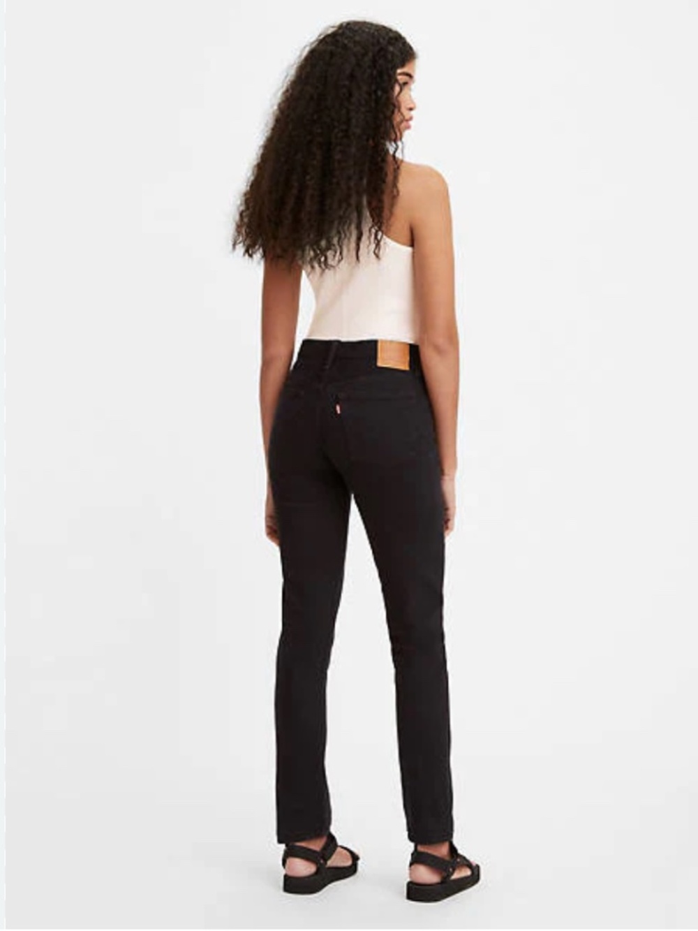 RARE Premium Levi's 501 100% Black Skinny Jeans Straight